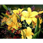 Yellow Lily Flowers - DIY Painting By Numbers Kit