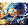 Multi Colored Dolphins - DIY Painting By Numbers Kit