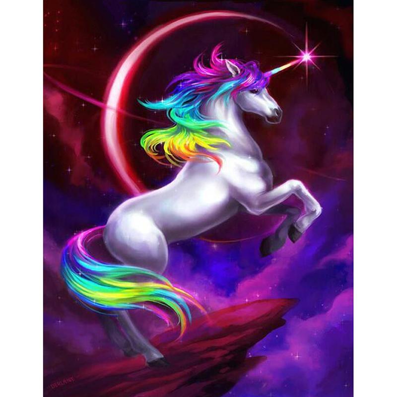 Rainbow Unicorn - DIY Painting By Numbers Kit