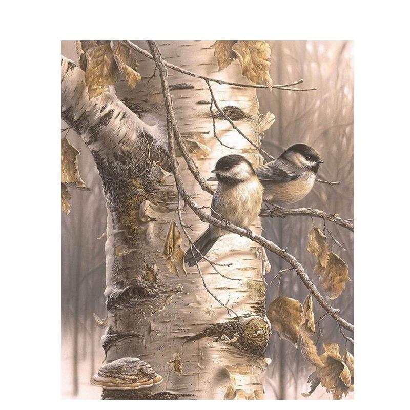 Birds On Tree - DIY Painting By Numbers Kit