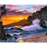 Island Beach - DIY Painting By Numbers Kit