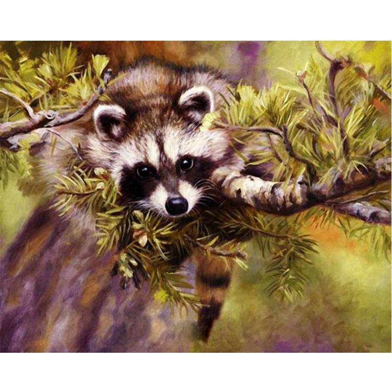 Raccoon - DIY Painting By Numbers Kit