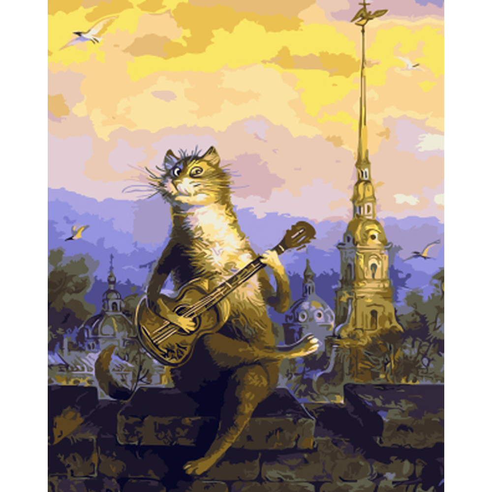 Cat Music - DIY Painting By Numbers Kits