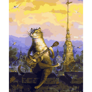 Cat Music - DIY Painting By Numbers Kits