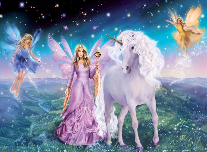 Unicorn And Fairies - DIY Painting By Numbers Kit