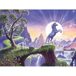 Unicorns On A Cliff - DIY Painting By Numbers Kit