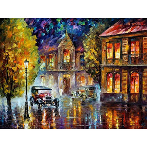 A Scene Of City - DIY Painting By Numbers Kit