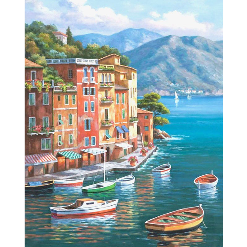 Boating With A View - DIY Painting By Numbers Kits