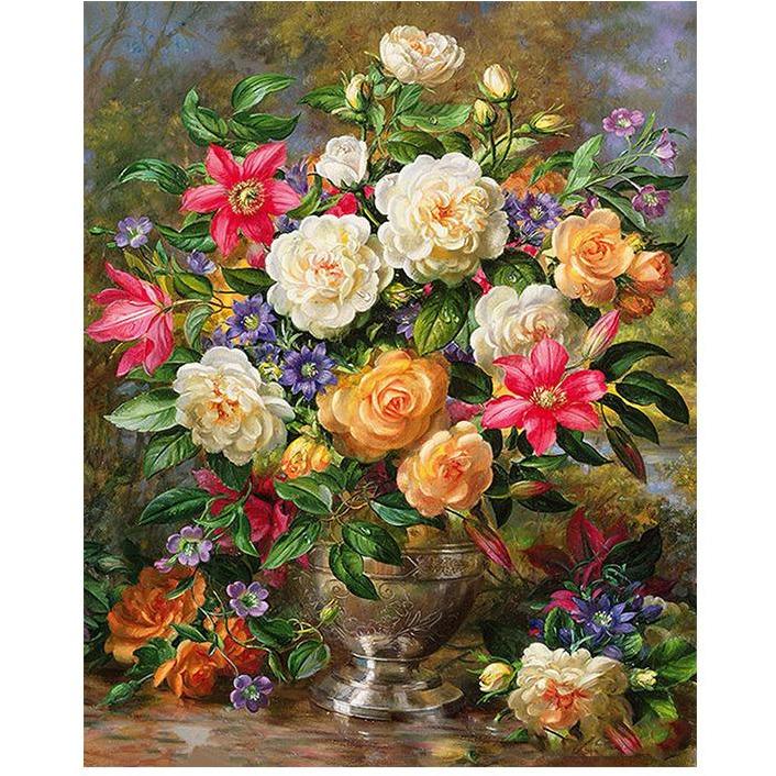 Stunning Flowers - DIY Painting By Numbers Kit