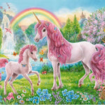 Pink Pony and Unicorn - DIY Painting By Numbers Kit