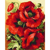 Red Flowers - DIY Painting By Numbers Kit