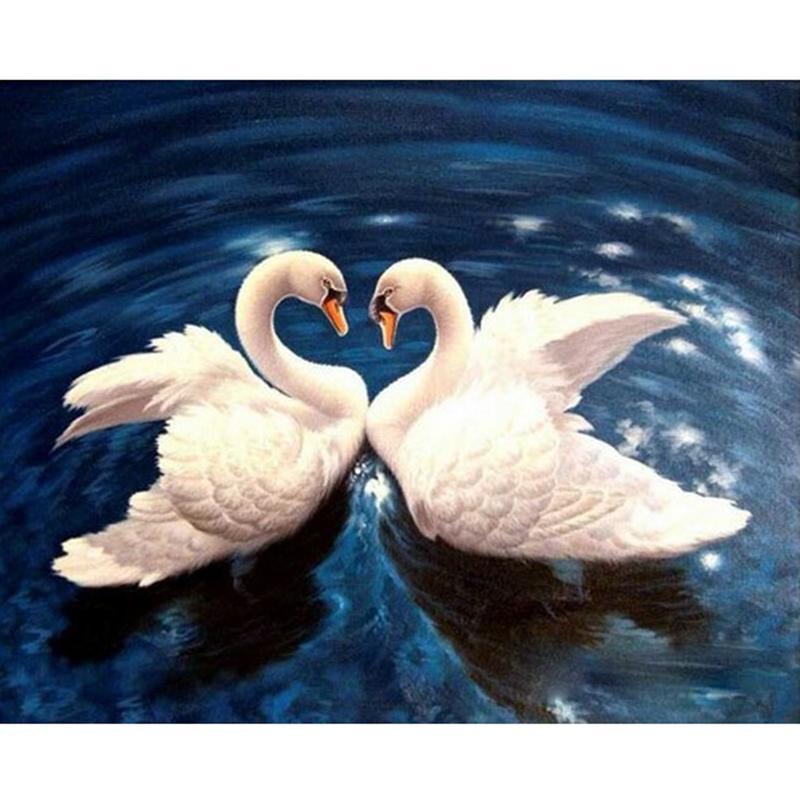 Two Swans - DIY Painting By Numbers Kit