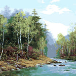 River Stream - DIY Painting By Numbers Kit