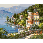 Beautiful Houses By The Sea - DIY Painting By Numbers Kit