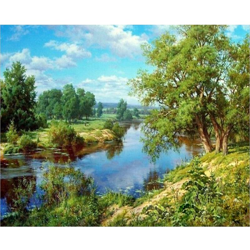 Green Nature - DIY Painting By Numbers Kit