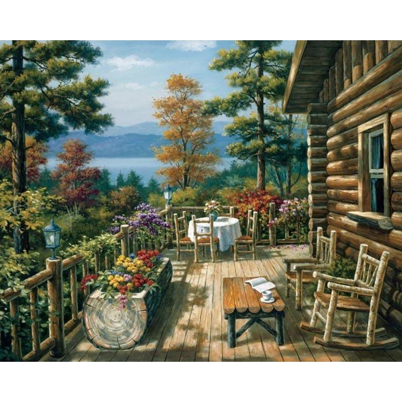 A House Of Woods - DIY Painting By Numbers Kit