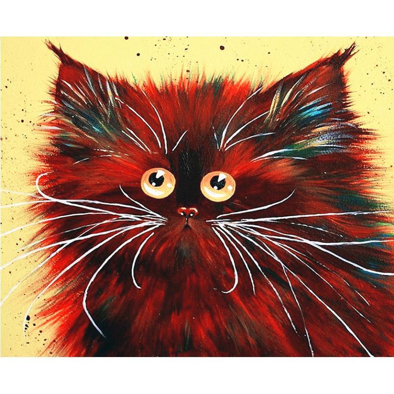 Red Cat - DIY Painting By Numbers Kits