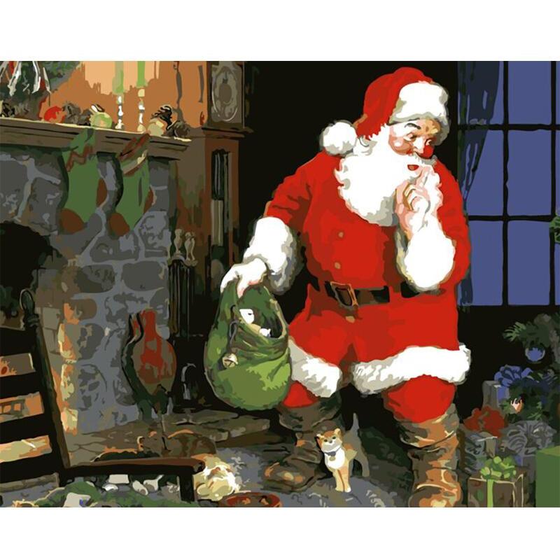 Santa's Secret - DIY Painting By Numbers Kit