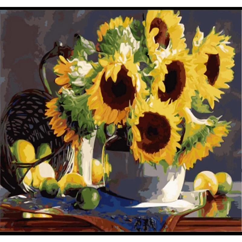 Wilting Sunflower - DIY Painting By Numbers Kit