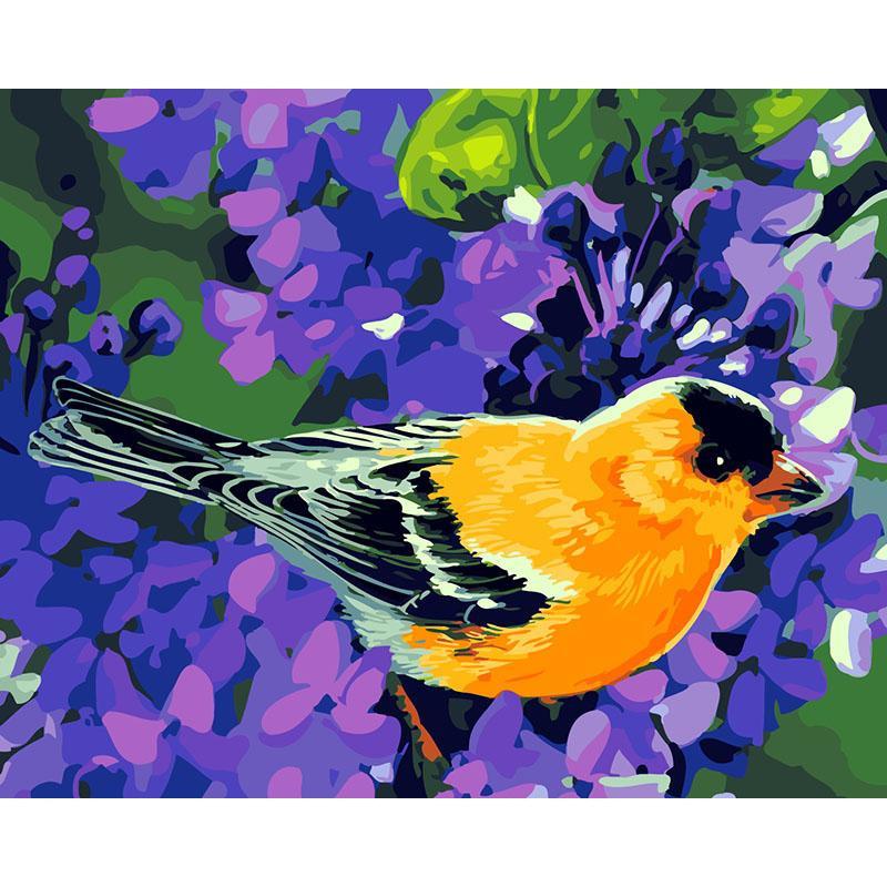 Yellow Robin - DIY Painting By Numbers Kit