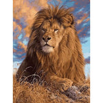 A Proud Lion King - DIY Painting By Numbers Kit