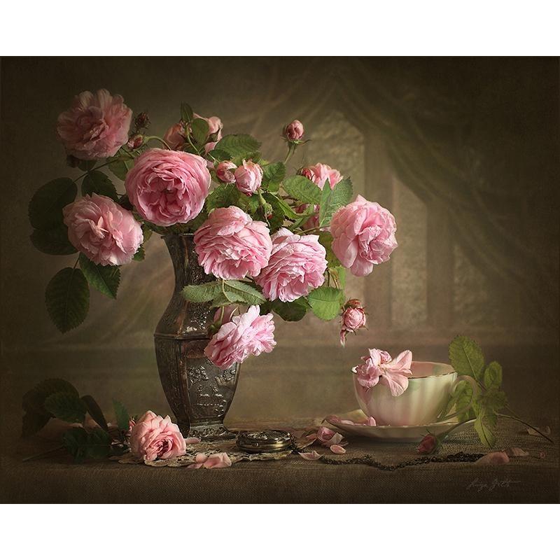 Roses in a Canvas - DIY Painting By Numbers Kits