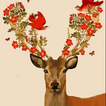 Deer Flowers & Birds - DIY Painting By Numbers Kit