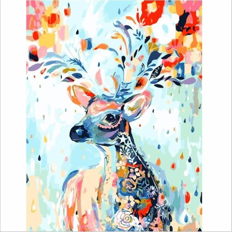 Colorful Deer - DIY Painting By Numbers Kits