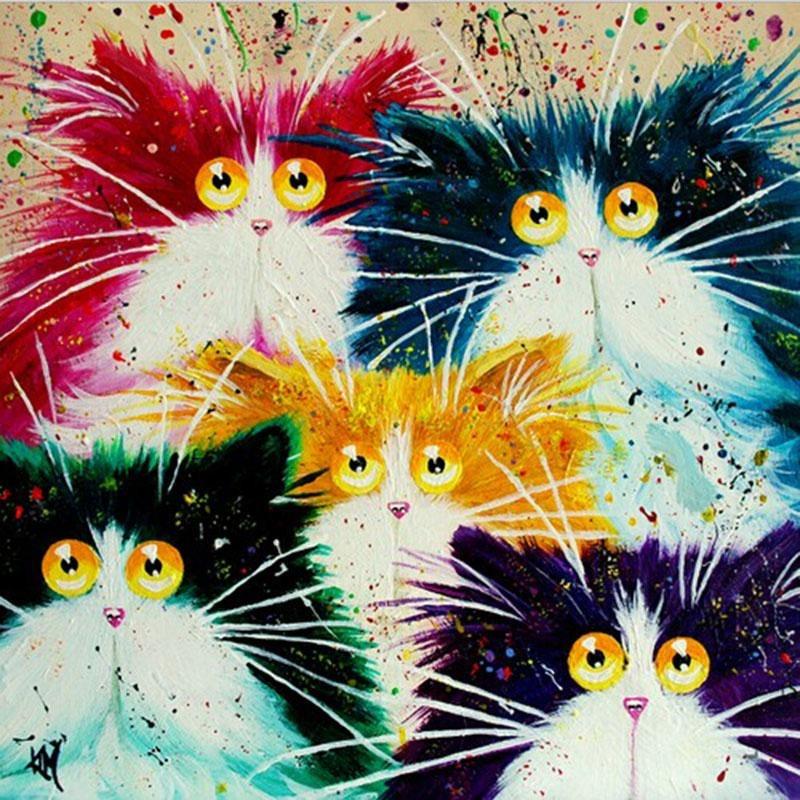 Shocked Cats - DIY Painting By Numbers Kits