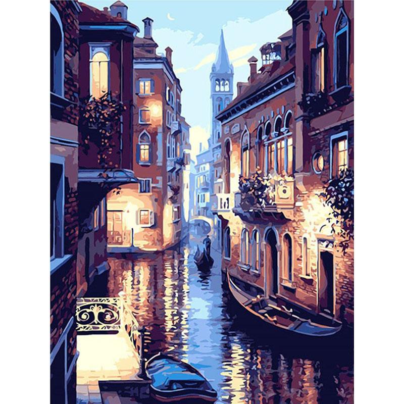 River In Venice - DIY Painting By Numbers Kit