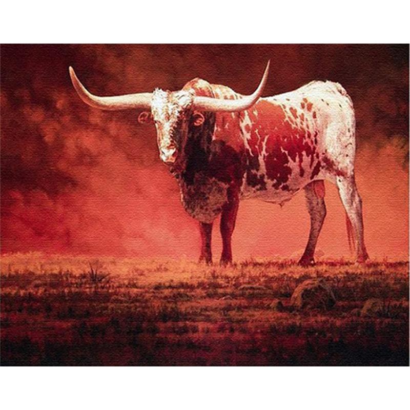 Big Horned Taurus - DIY Painting By Numbers Kit