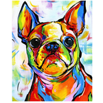 Sad Dog Colors- DIY Painting By Numbers Kit