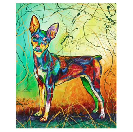 Cute Small Dog Colors - DIY Painting By Numbers Kit