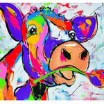 Romantic Color Cow - DIY Painting By Numbers Kit