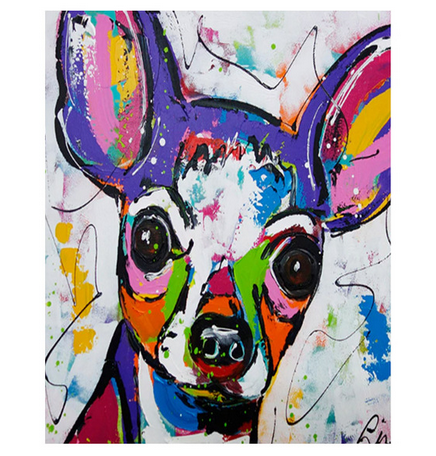 Chihuahua Colors - DIY Painting By Numbers Kit