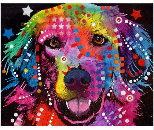 Innocent Color Dog - DIY Painting By Numbers Kit