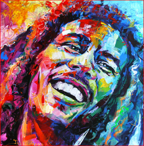 Bob Marley Colors - DIY Painting By Numbers Kit