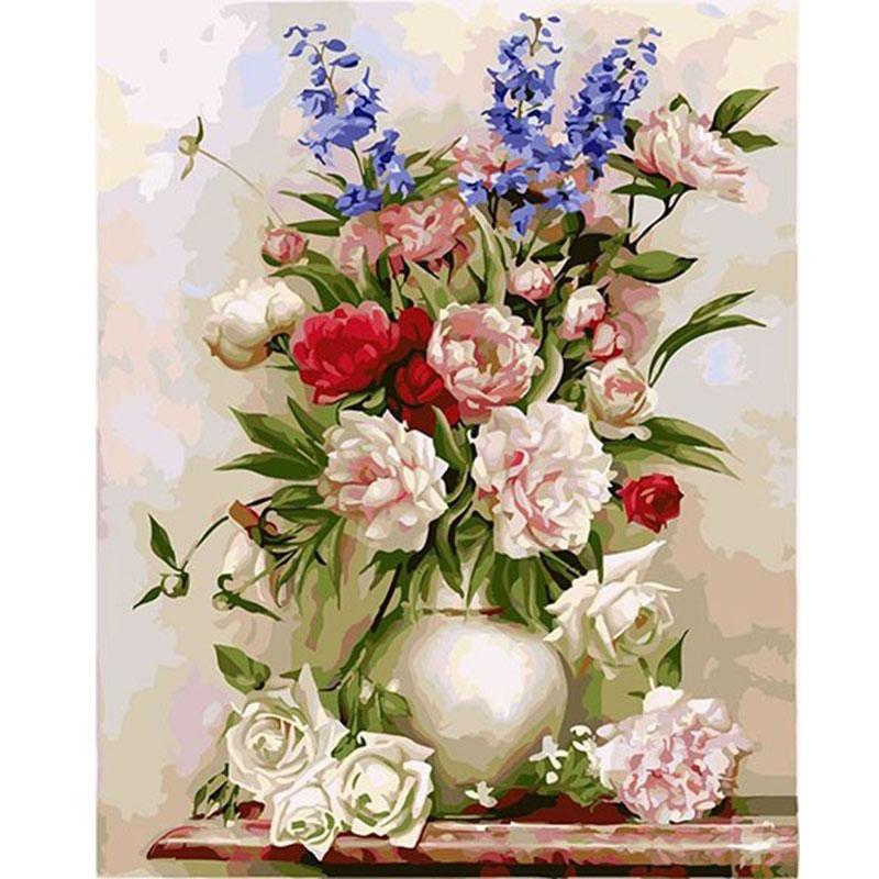 Colorful Flowers - DIY Painting By Numbers Kits