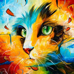 Magic Cat Face - DIY Painting By Numbers Kit