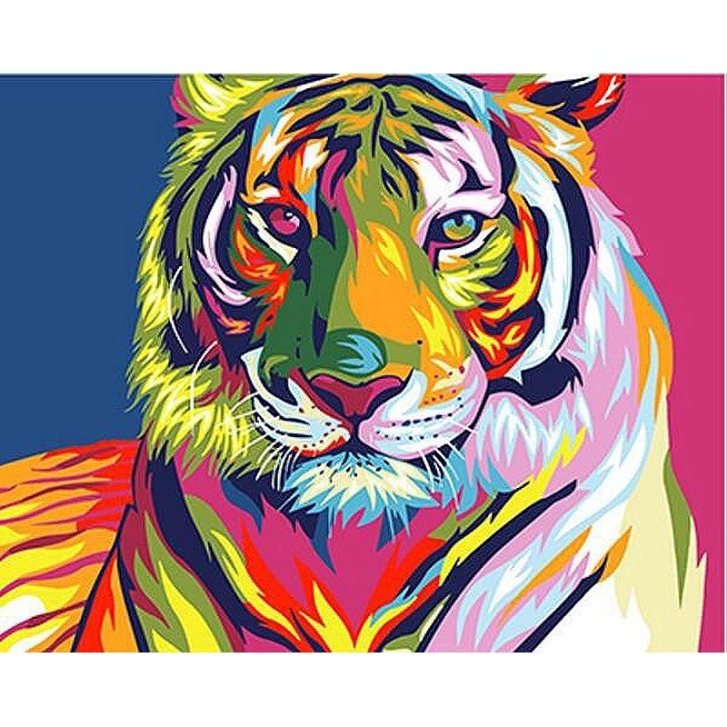 Tiger in Color - DIY Painting By Numbers Kits