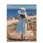 Girl By The Waters - DIY Painting By Numbers Kit