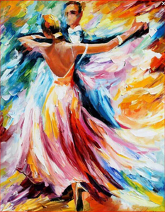 Dancing Couple Rainbow- DIY Painting By Numbers Kit