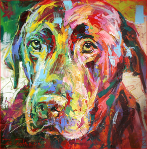 Colorful Cutie Dog - DIY Painting By Numbers Kit