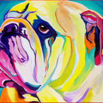 Color Bull Dog - DIY Painting By Numbers Kit