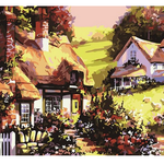 Sunny Village Houses - DIY Painting By Numbers Kit