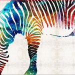 Grazing Zebra Color - DIY Painting By Numbers Kit