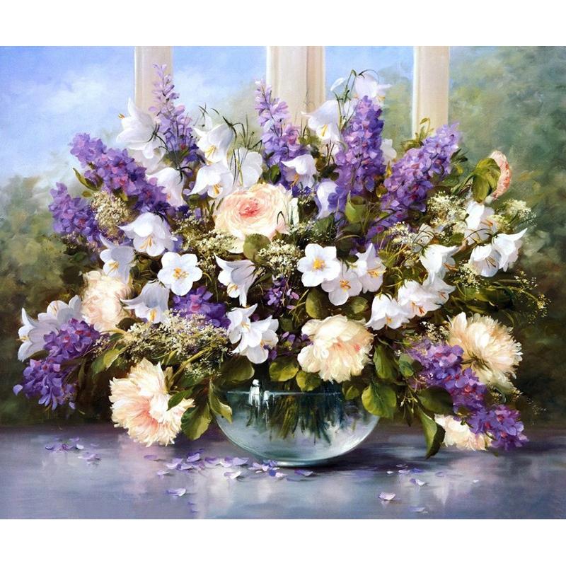 Lavender And Roses - DIY Painting By Numbers Kit