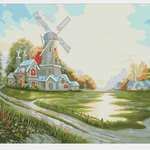 City Windmill - DIY Painting By Numbers Kit