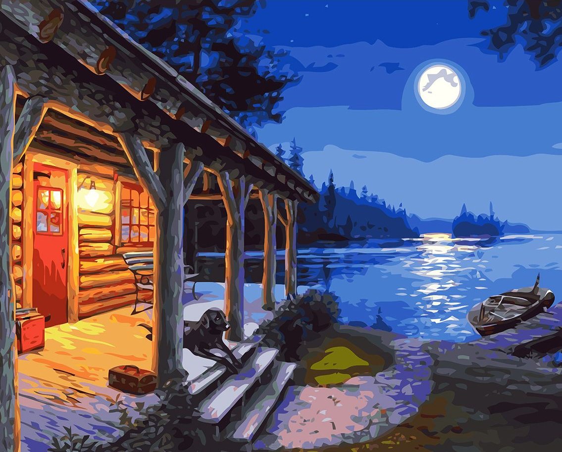 Moonlit Night - DIY Painting By Numbers Kit