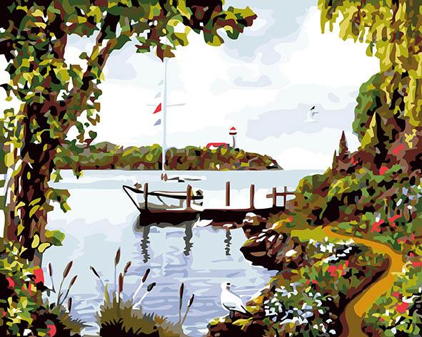 Beautiful Riverside - DIY Painting By Numbers Kit